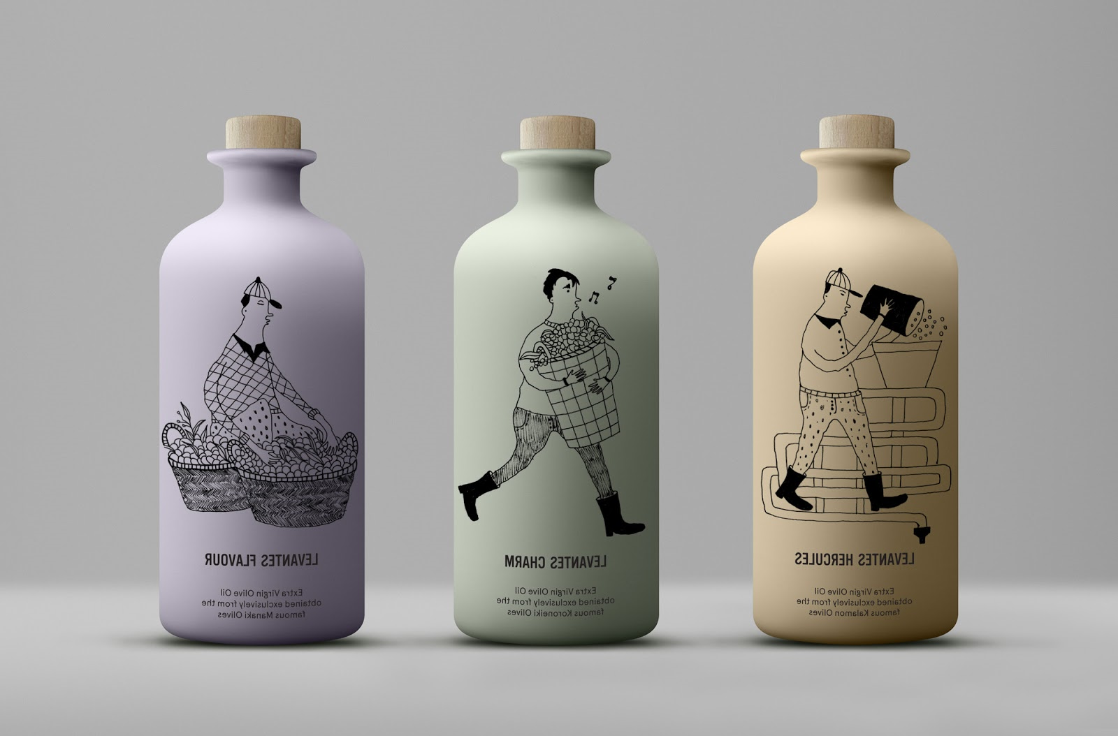 瓶装橄榄油包装设计欣赏(图1)