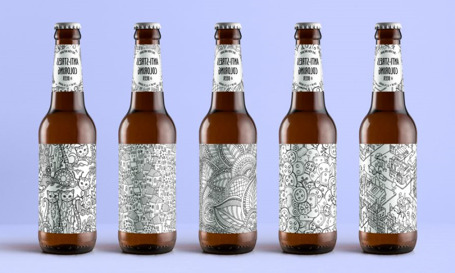 终极抗应激啤酒包装设计，放松和油漆(图1)