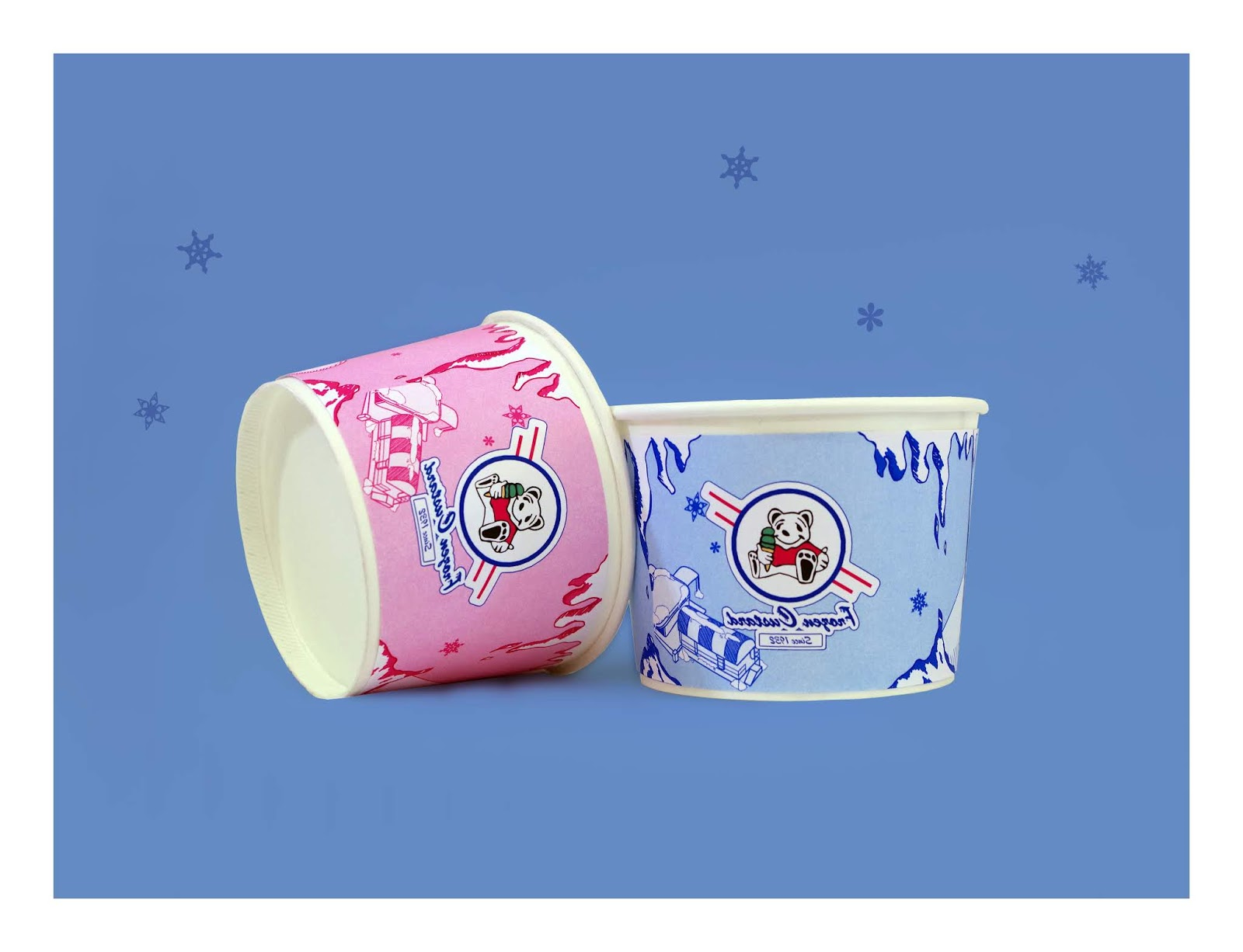 原味冷冻奶油冻冰激凌包装设计(图2)