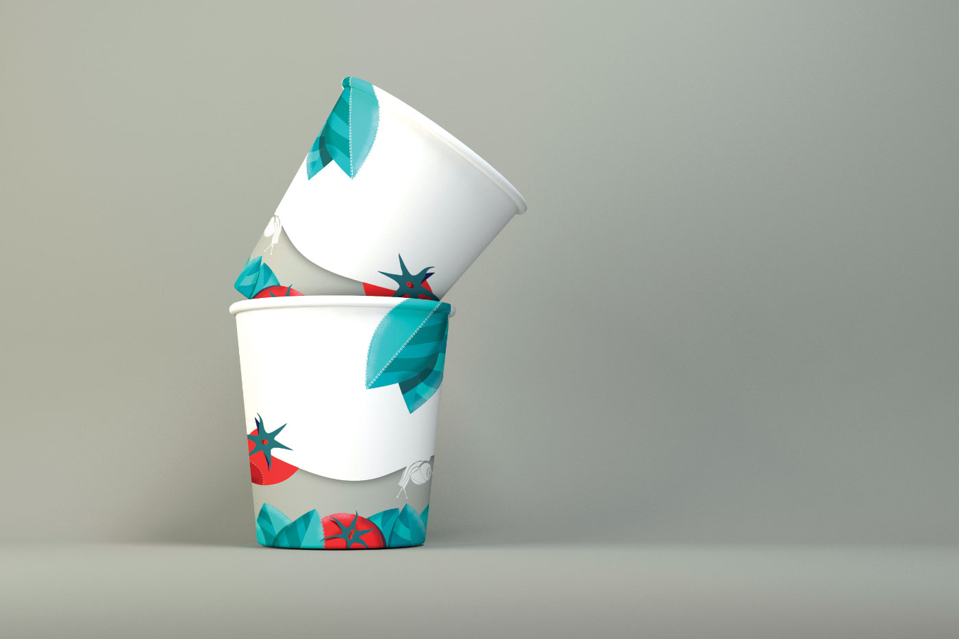 冰激凌咖啡的纸杯包装设计(图3)