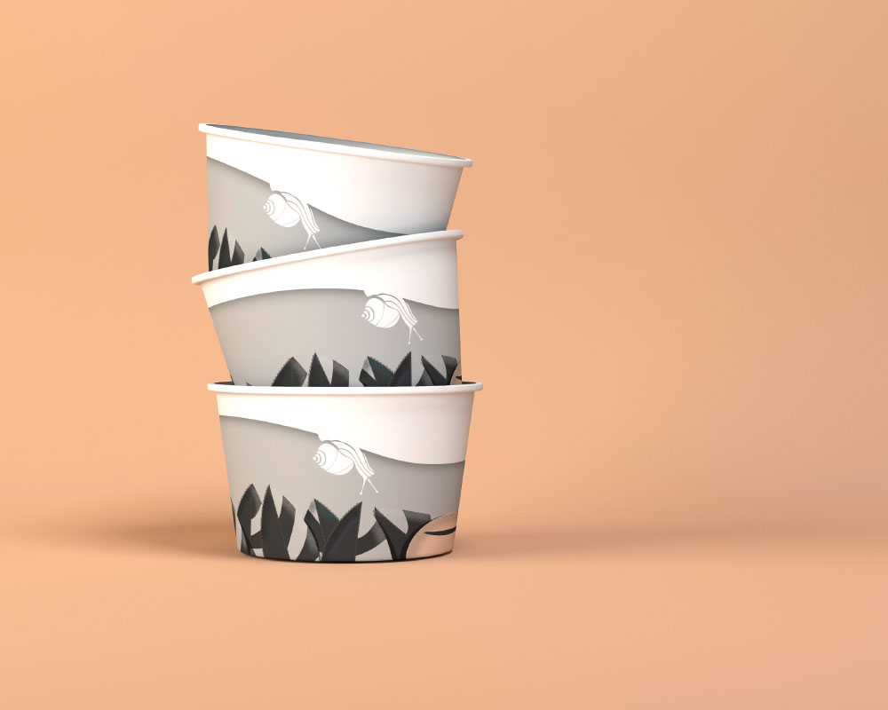 冰激凌咖啡的纸杯包装设计(图4)