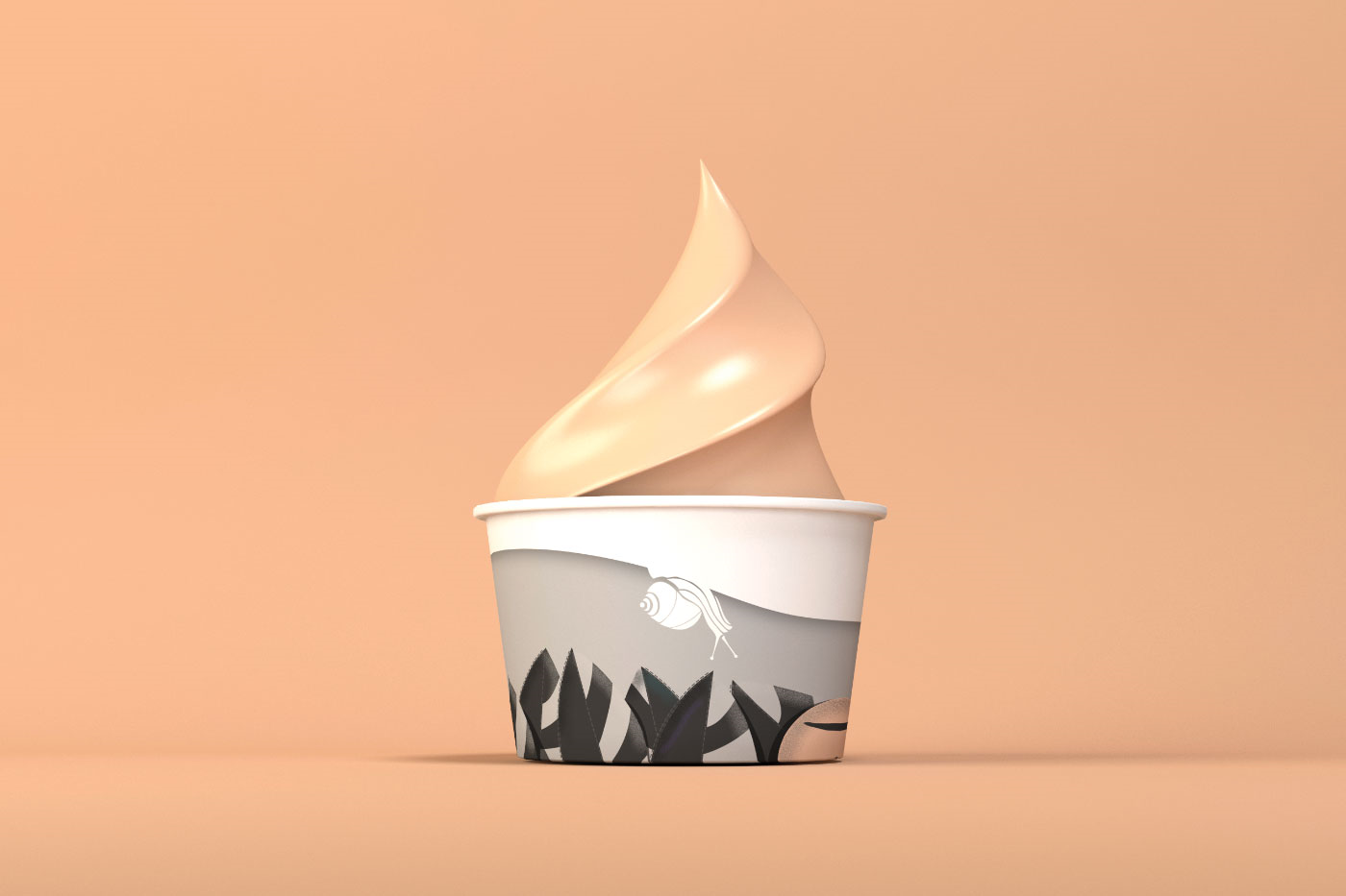冰激凌咖啡的纸杯包装设计(图7)