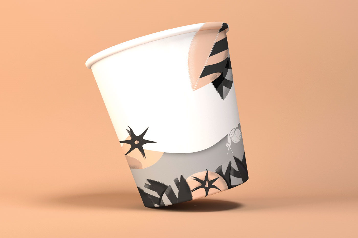 冰激凌咖啡的纸杯包装设计(图8)
