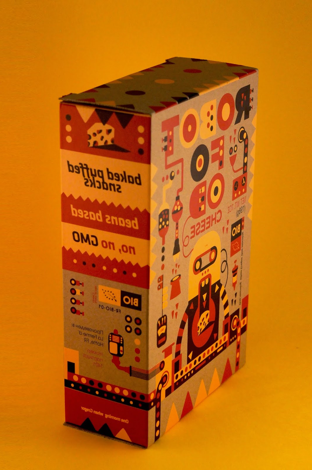 儿童零食用包装设计酷酷的机器人孩子会喜欢(图1)