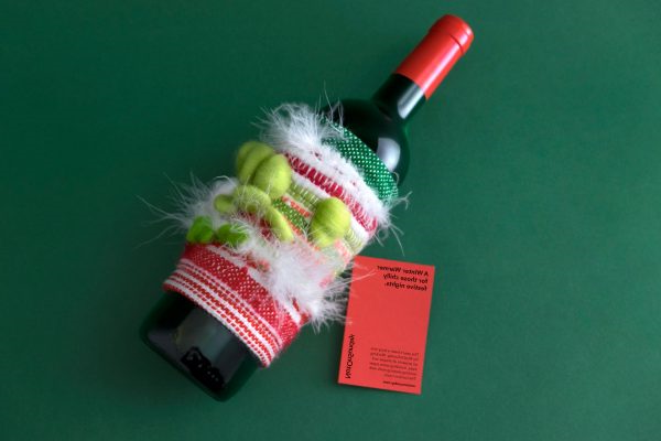 圣诞葡萄酒瓶包装 - 冬季保暖(图4)