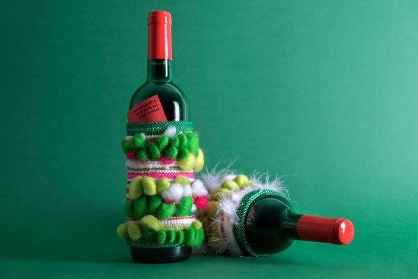 圣诞葡萄酒瓶包装 - 冬季保暖(图5)