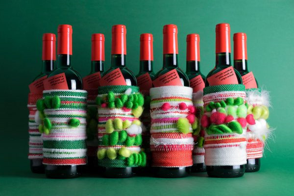 圣诞葡萄酒瓶包装 - 冬季保暖(图2)