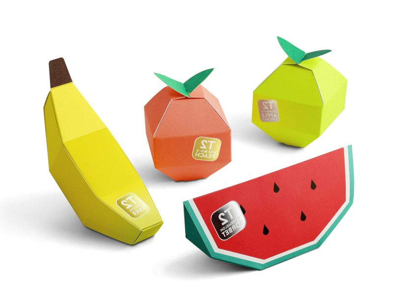 水果茶包装设计水果折纸包装设计(图1)
