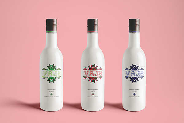 15个白色酒瓶包装设计(图9)