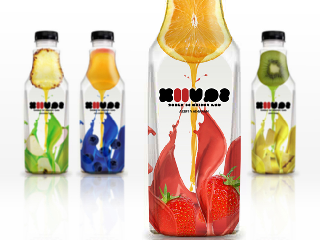 怎么设计果汁的包装瓶贴(图2)